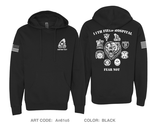 CUSTOM 11th Field Hospital Comfort Unisex Hooded Sweatshirt - An61o5