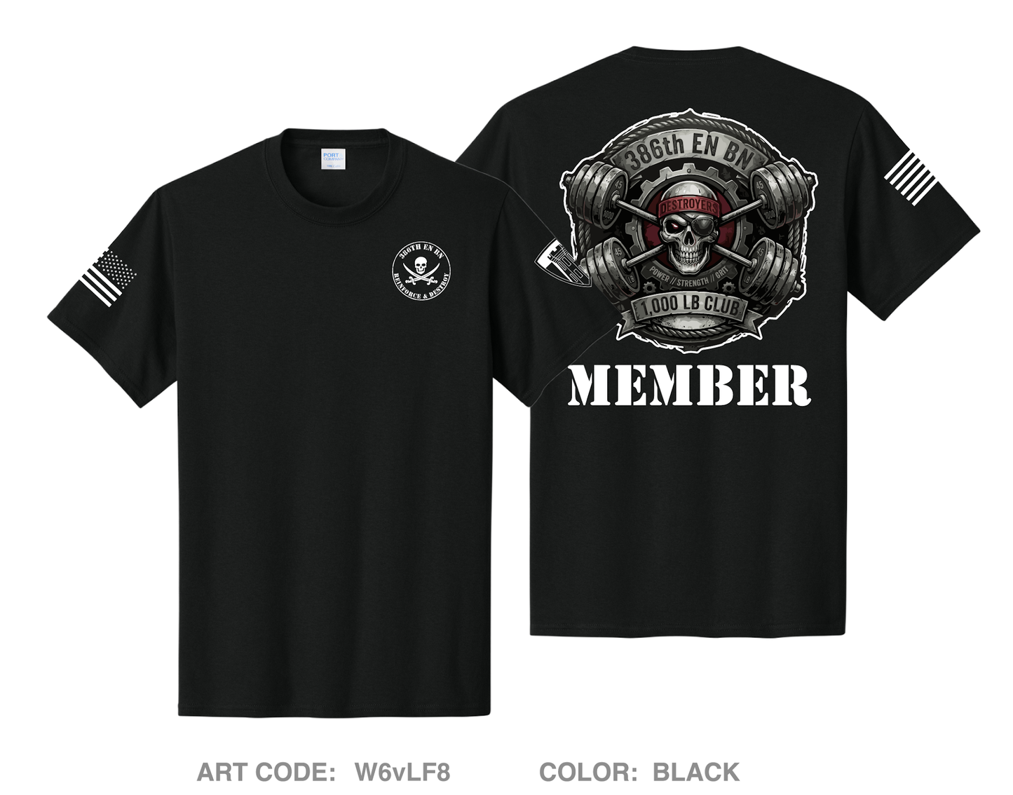 386th Engineer Battalion Comfort Unisex Cotton SS Tee - W6vLF8
