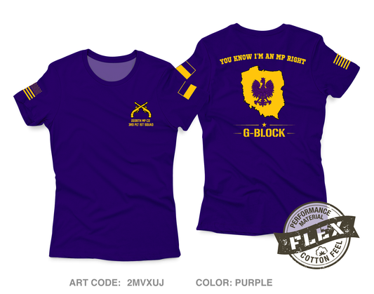 Glebokie Squad Core Women's SS Flex Performance Tee - 2MVXUJ