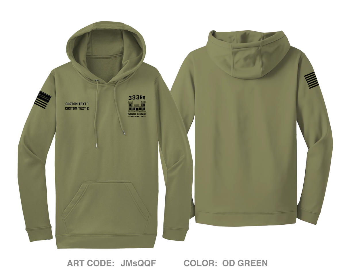 CUSTOM 333rd ENG CO Hi-Tech Performance Hoodie - JMsQQF