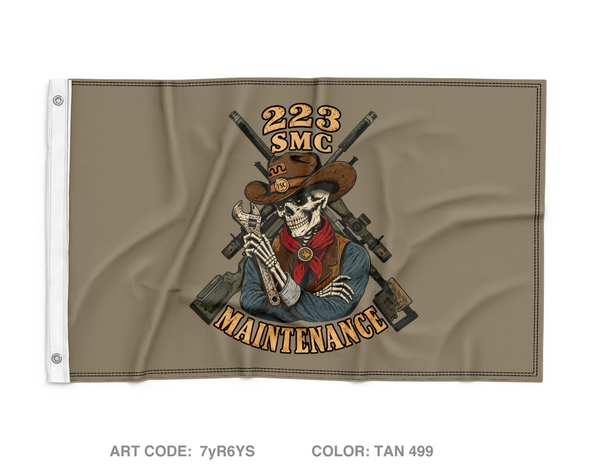 223rd Support Maintenance Company Wall Flag - 7yR6YS