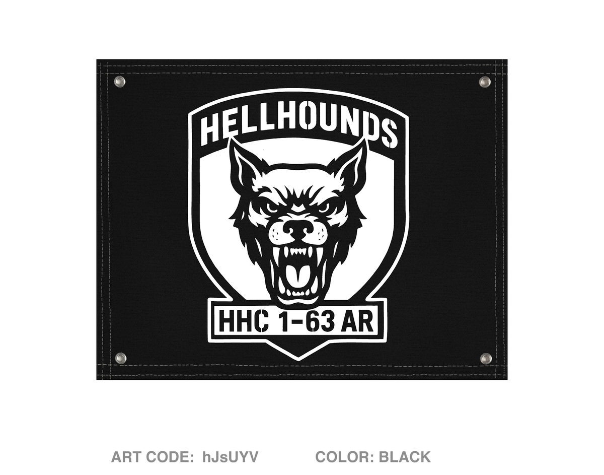 HHC 1-63 AR Banner Flag - hJsUYV