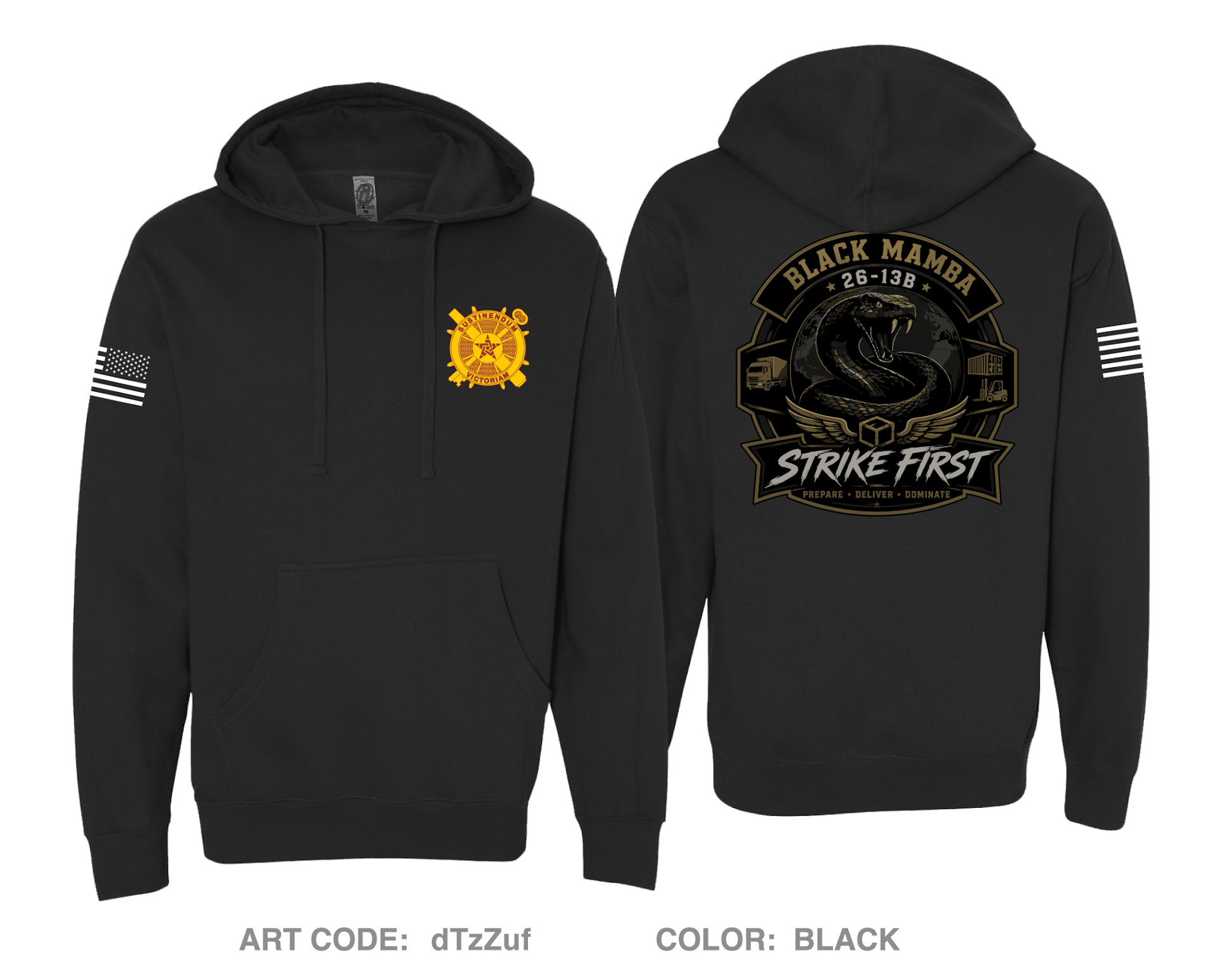 26-13B Black Mambas Fundraising Collection Comfort Unisex Hooded Sweatshirt - dTzZuf