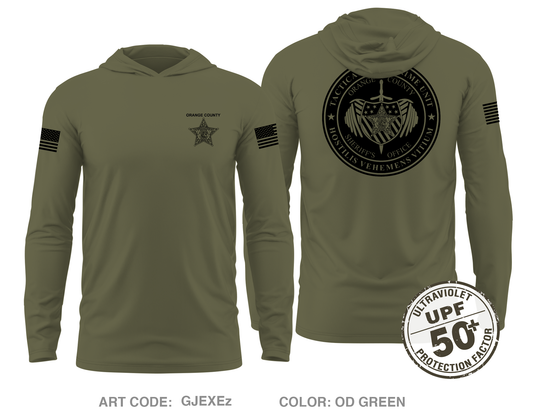 OCSO TAC Core Men's UPF 50+ Hooded Performance LS Tee - GJEXEz