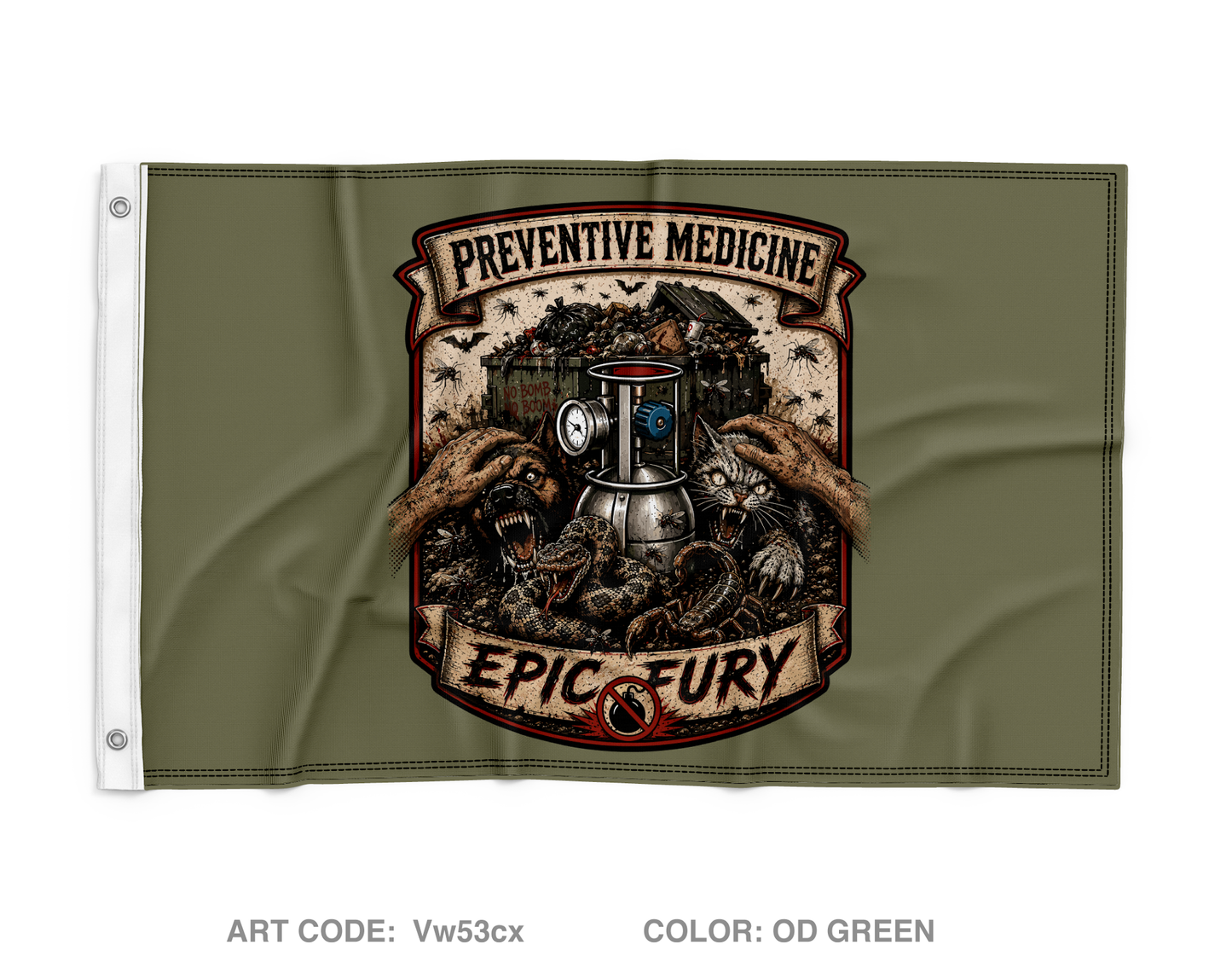 342nd Medical Detachment (PM) Wall Flag - Vw53cx
