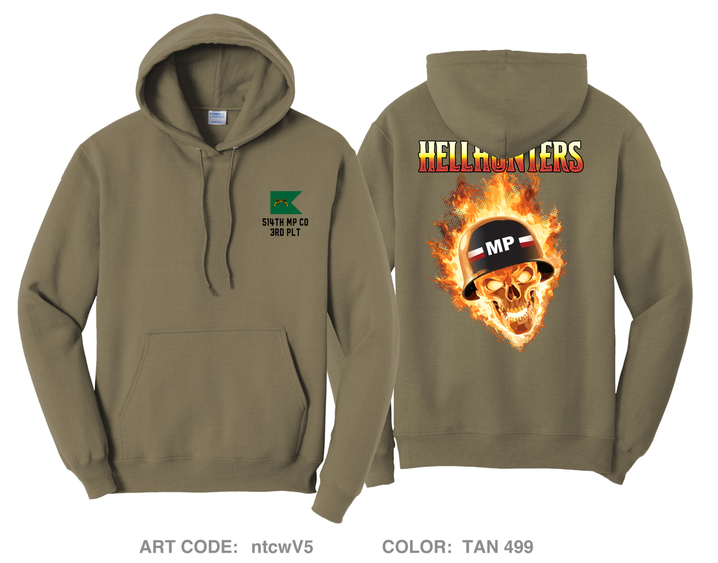 Hellhunters Comfort Unisex Hooded Sweatshirt - ntcwV5
