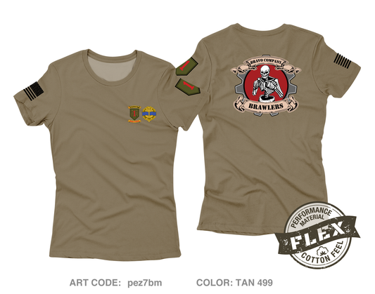 B Co, 541st DSSB, 1 IDSB Core Women's SS Flex Performance Tee - pez7bm