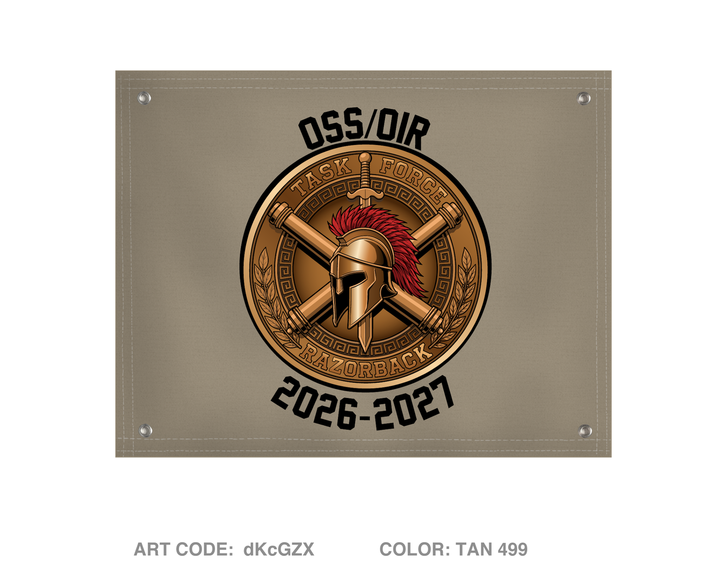 HHB 142nd Field Artillery Brigade Banner Flag - dKcGZX