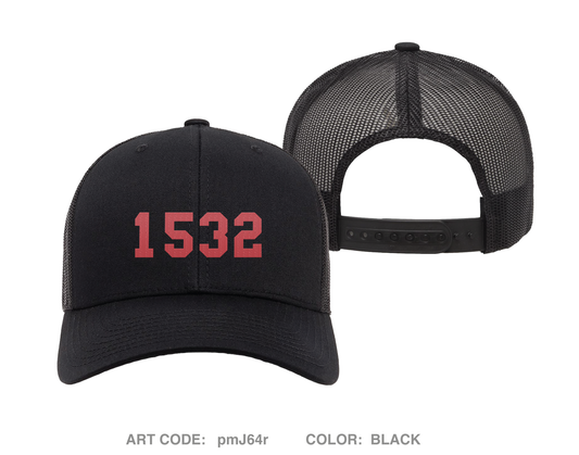 1532 Embroidered Snapback Trucker Cap - pmJ64r