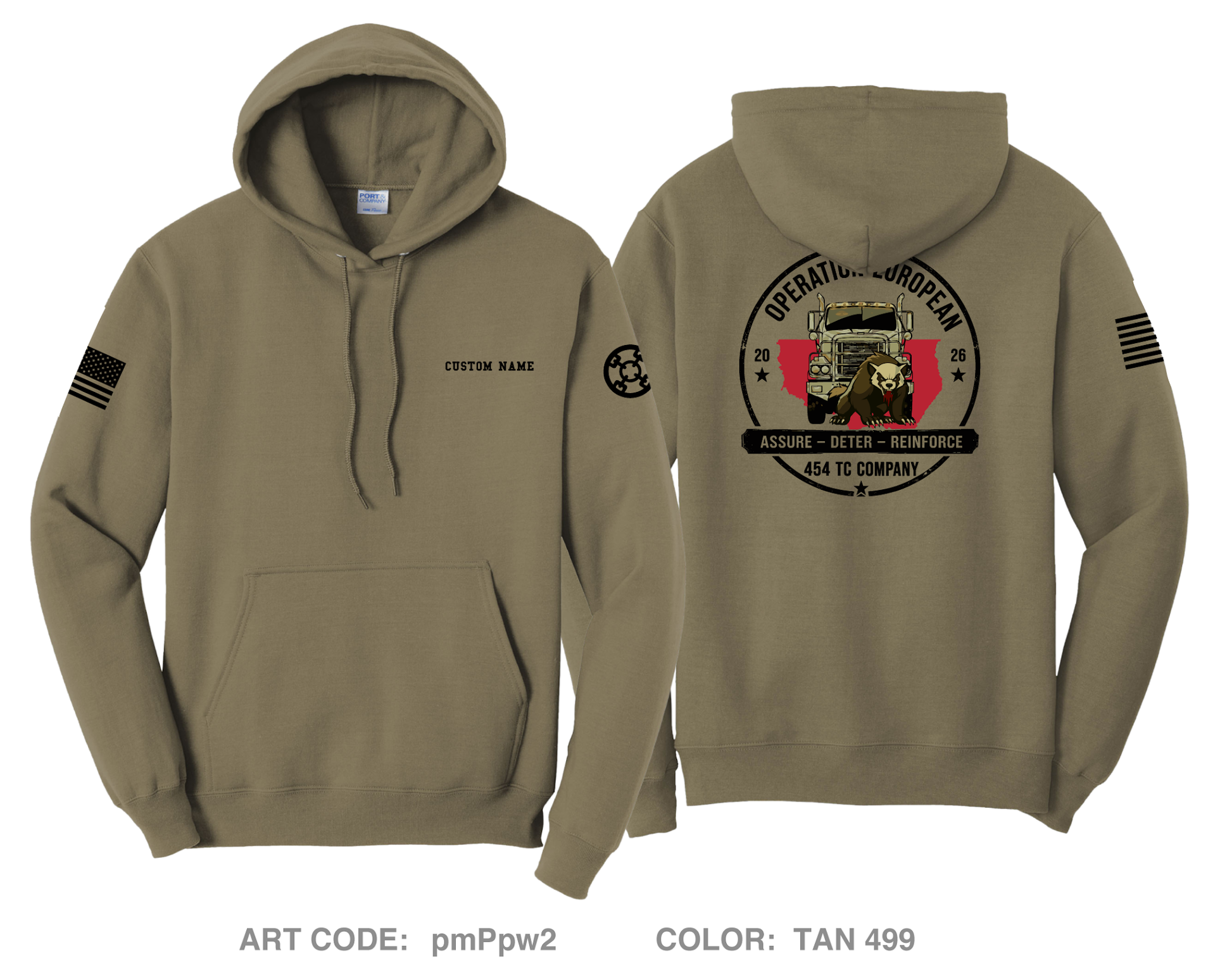 CUSTOM 454th TC CO Comfort Unisex Hooded Sweatshirt - pmPpw2