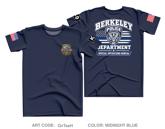 Berkeley Police Department Core Men's SS Performance Tee - QvTaaH