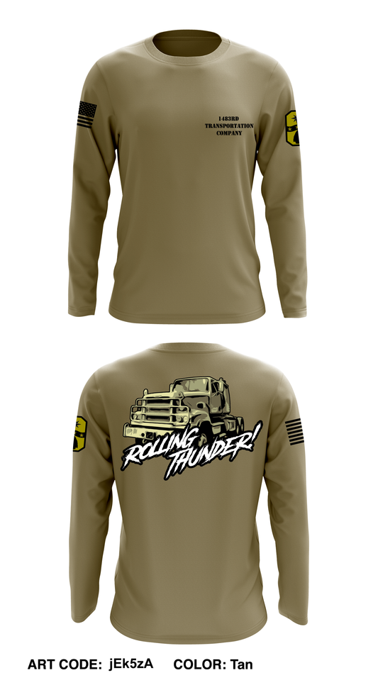 1483rd Transportation Company Core Men's LS Performance Tee - jEk5zA