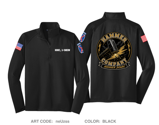 HHC, 1-32IN Hi-Tech Performance Quarter-Zip Fleece Jacket - neUzss