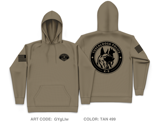Tuscaloosa Police K-9 unit Core Men's Hooded Performance Sweatshirt - GYgLIw