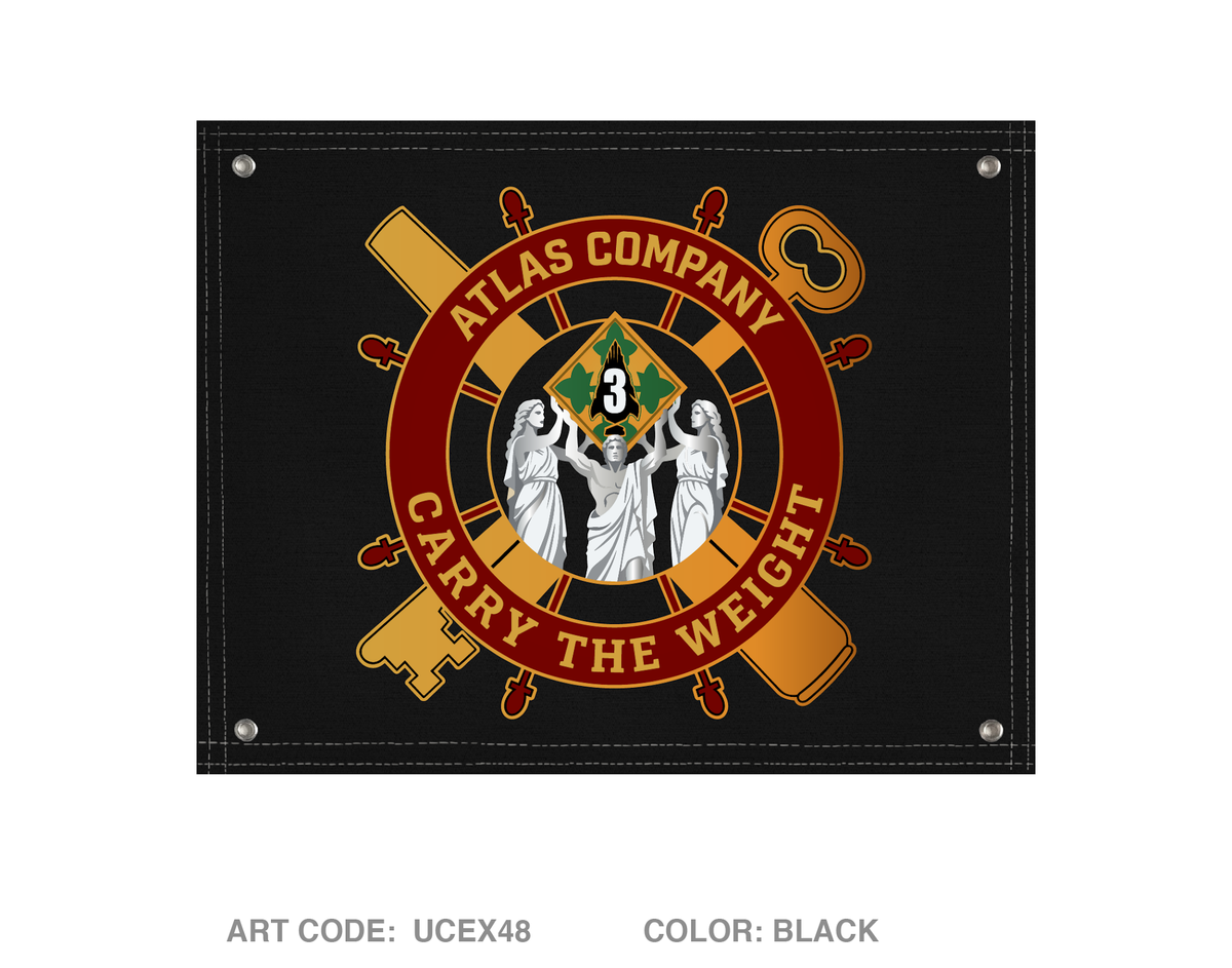 Atlas Company, 64th BSB Banner Flag - UCEX48