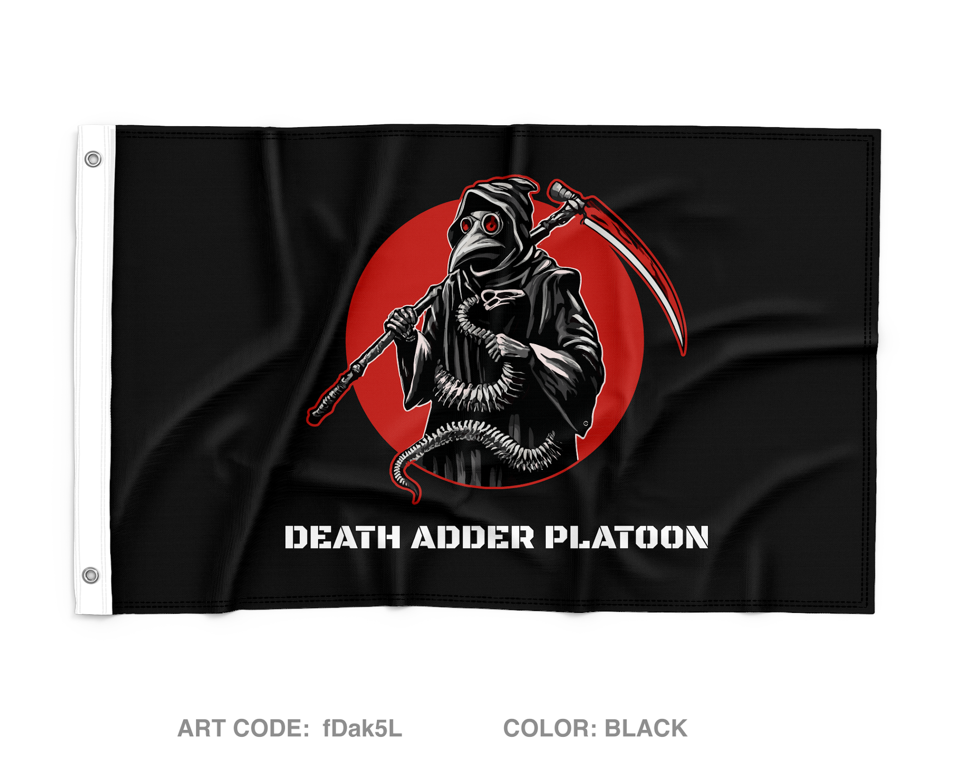 Death Adder Platoon C Co 305th Wall Flag - fDak5L
