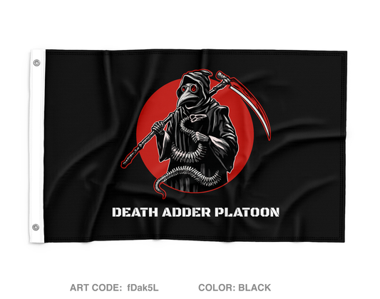Death Adder Platoon C Co 305th Wall Flag - fDak5L