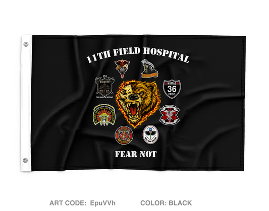 11th Field Hospital Wall Flag - EpuVVh