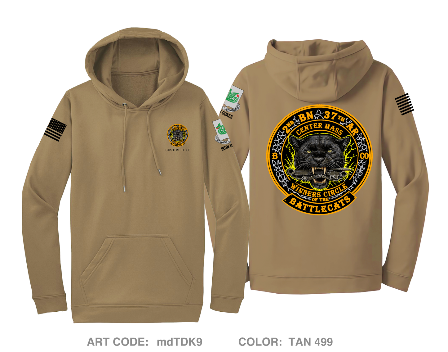 CUSTOM 2-37 / BattleCat Hi-Tech Performance Hoodie - mdTDK9