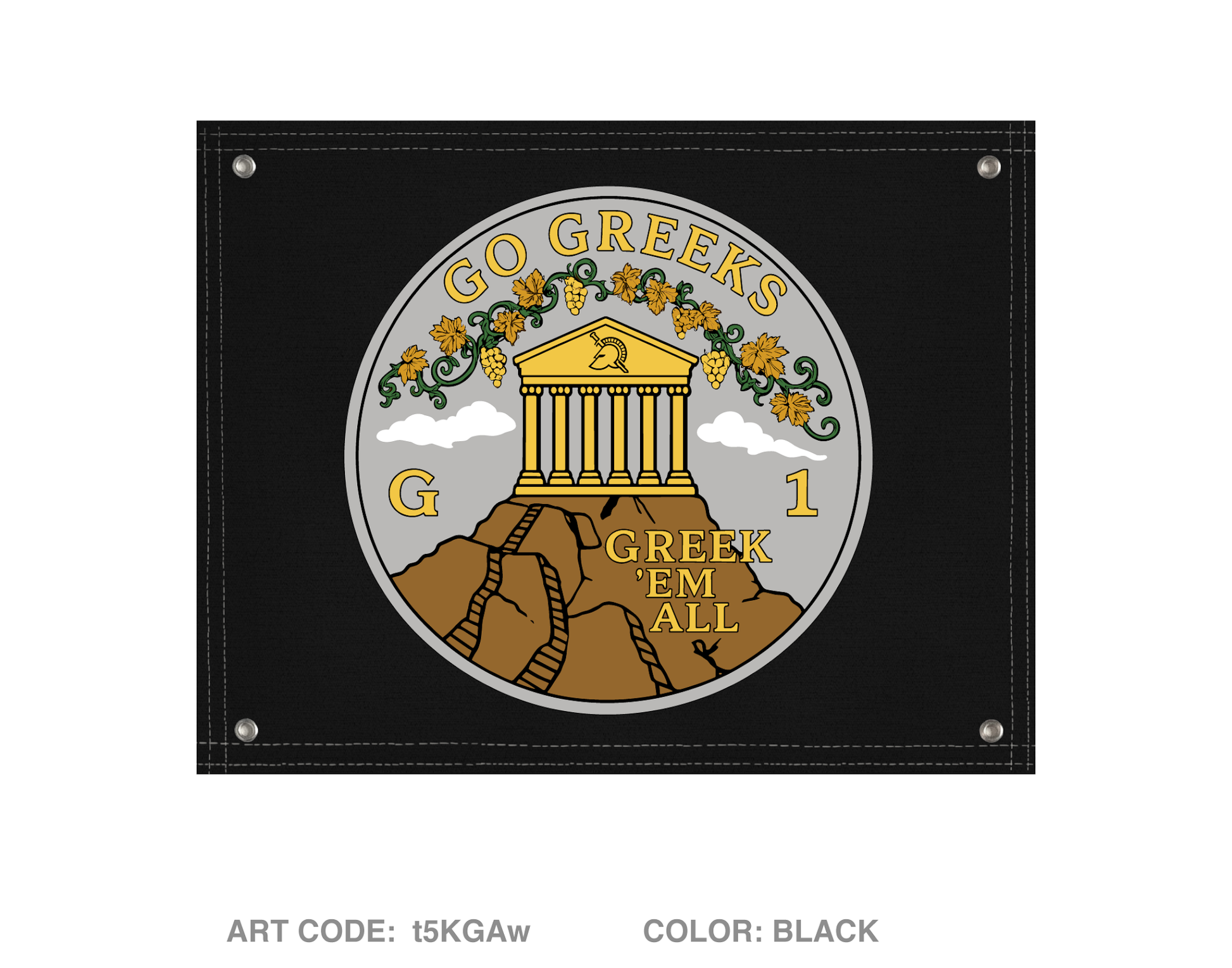 G1 Greeks Fundraising Collection Banner Flag - t5KGAw