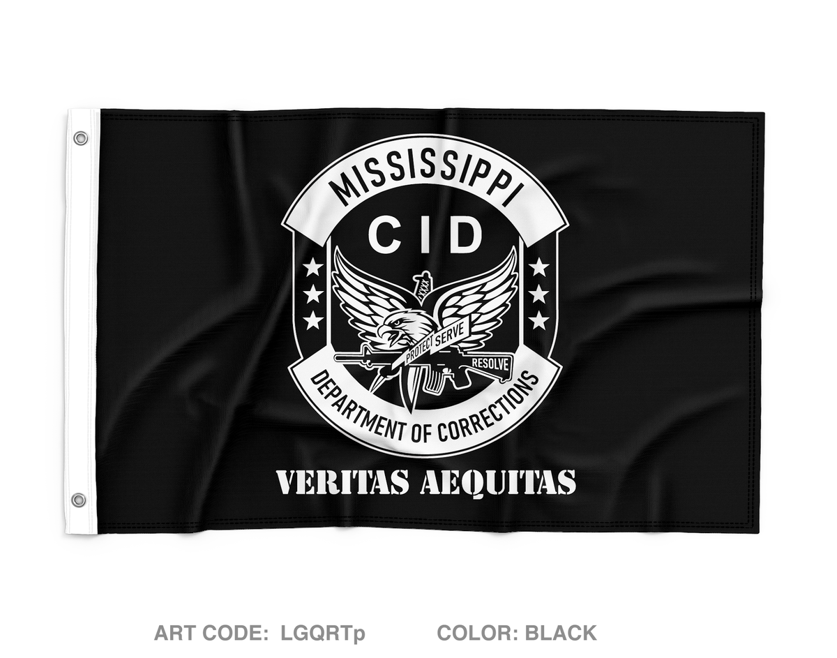 Mississippi Department of Corrections CID Wall Flag - LGQRTp