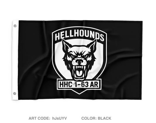 HHC 1-63 AR Wall Flag - hJsUYV