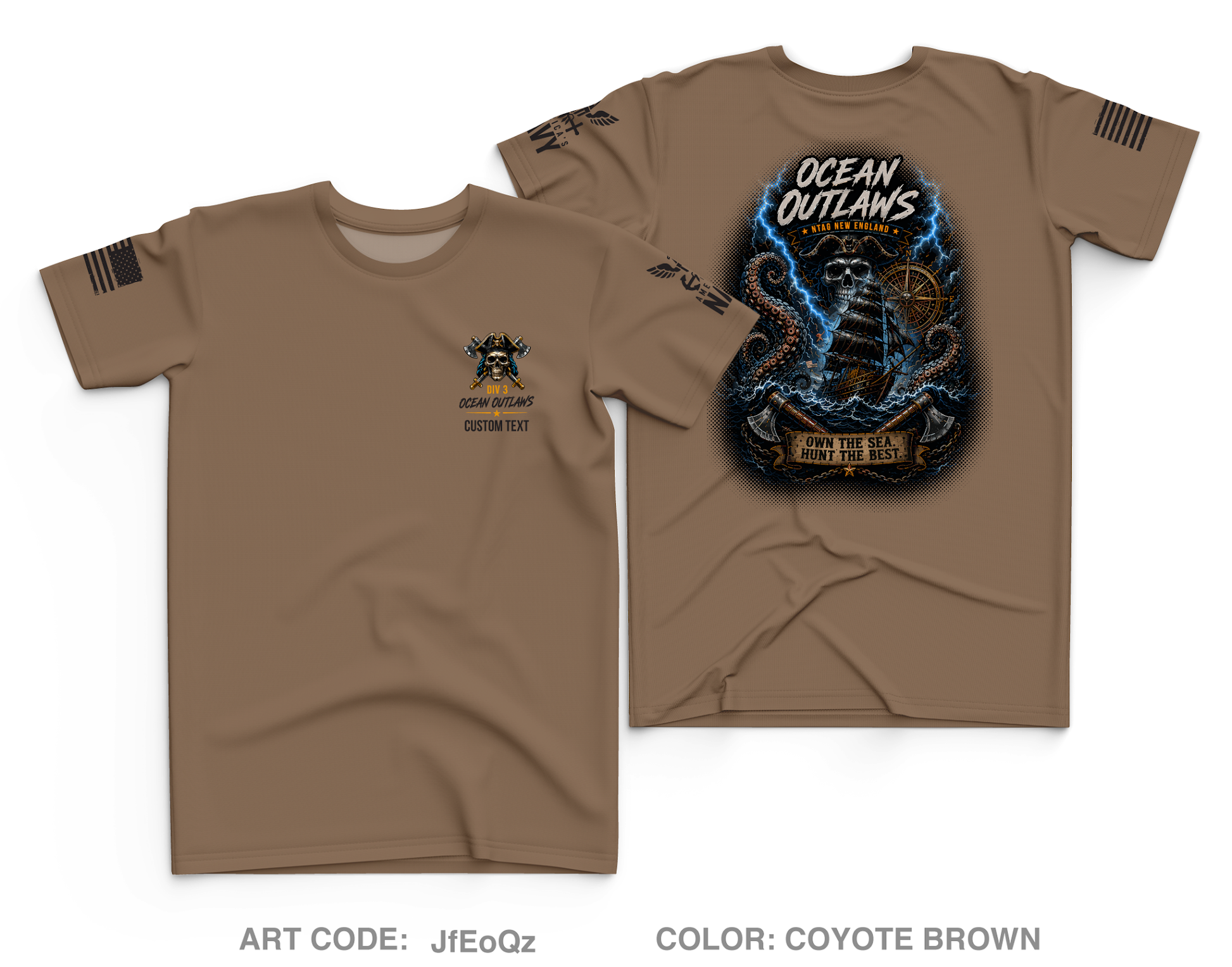CUSTOM Ocean Outlaws Core Men's SS Performance Tee - JfEoQz