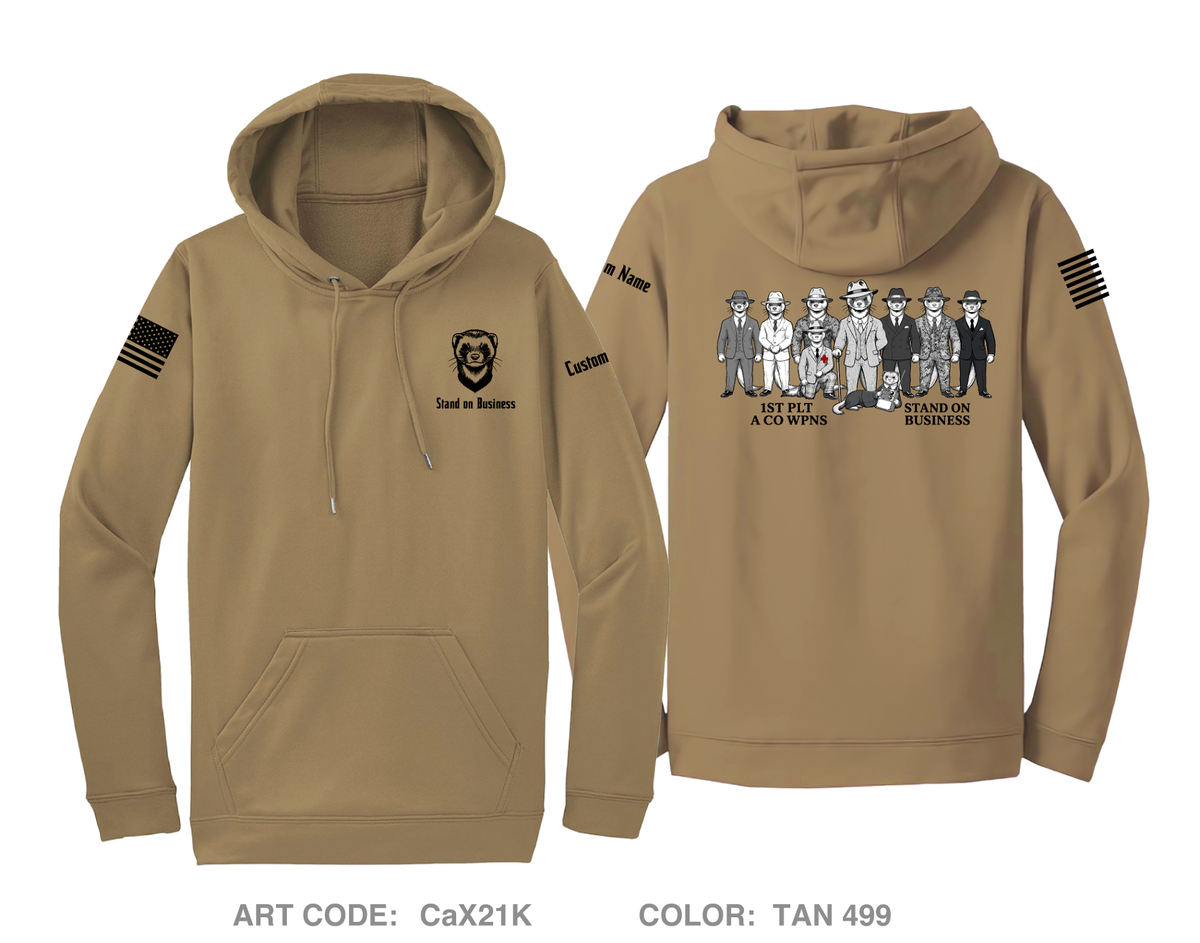 CUSTOM A Co 1st Plt Wpns Hi-Tech Performance Hoodie - CaX21K
