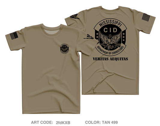 Mississippi Department of Corrections CID Core Men's SS Performance Tee - 2fdKXB