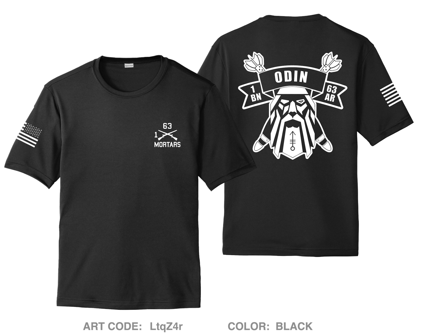 1-63AR Mortars Hi-Tech Performance Unisex SS Tee - LtqZ4r