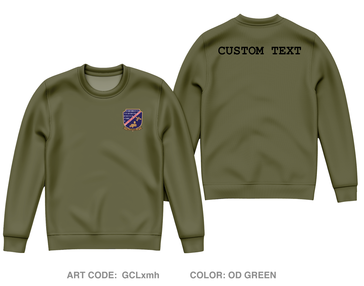 CUSTOM Marine Detachment Fort Gordon Core Men's Crewneck Performance Sweatshirt - GCLxmh