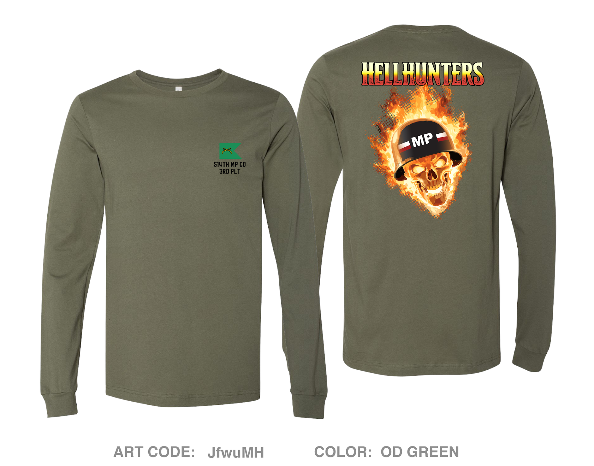 Hellhunters Comfort Unisex Cotton LS Tee - JfwuMH