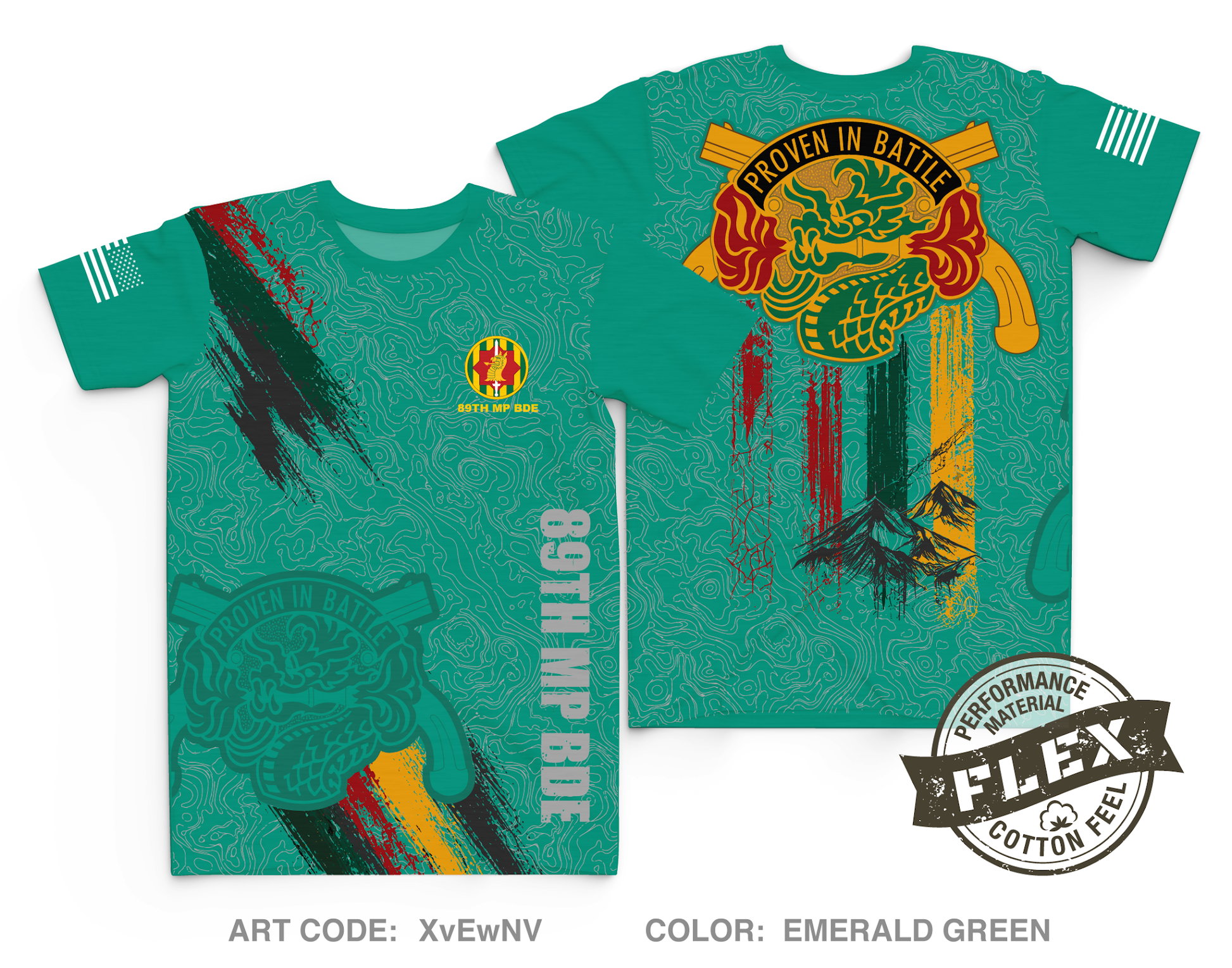 89th MP BDE Core Men's SS Flex Performance Tee - XvEwNV