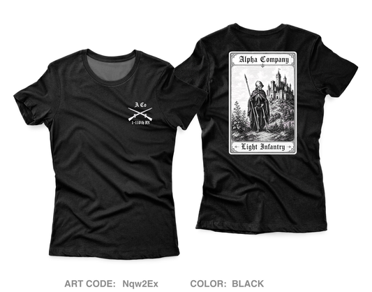 Alpha Company 1-110th Infantry Core Women's SS Performance Tee - Nqw2Ex