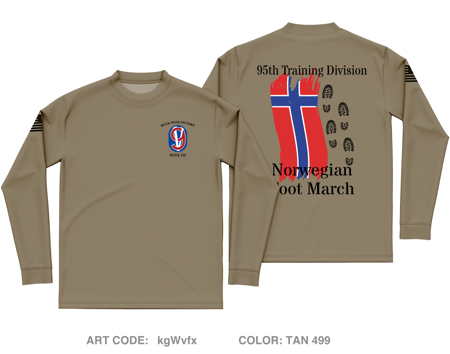 HHC, 95TH TD Core Men's LS Performance Tee - kgWvfx
