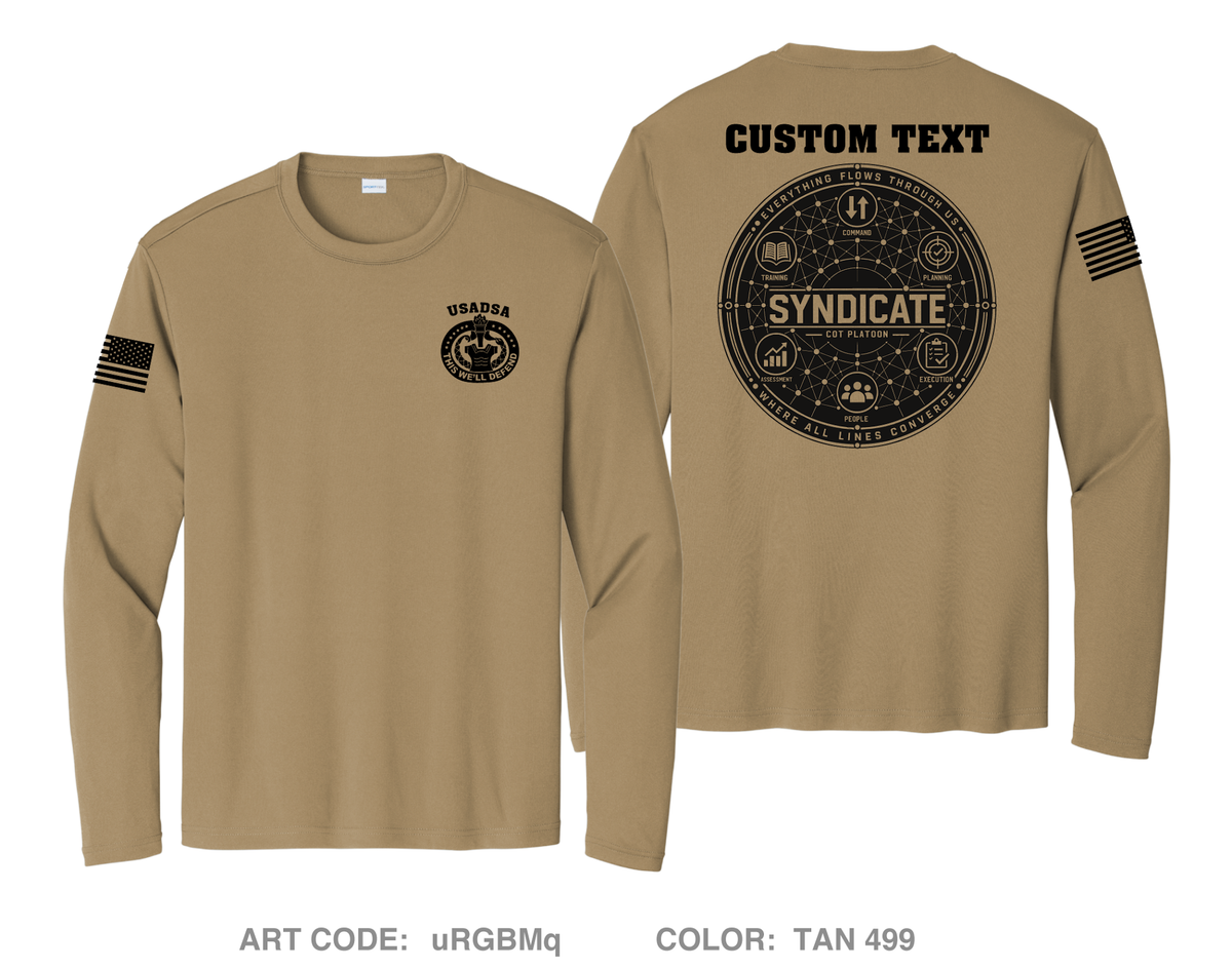 CUSTOM Syndicate Hi-Tech Performance Unisex LS Tee - uRGBMq