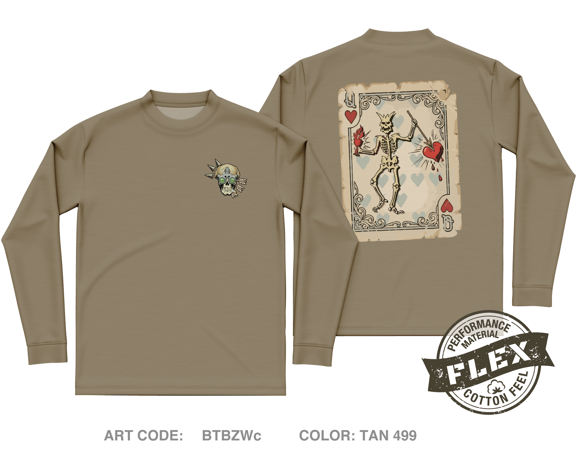 Trench line gear Core Men's LS Flex Performance Tee - BTBZWc