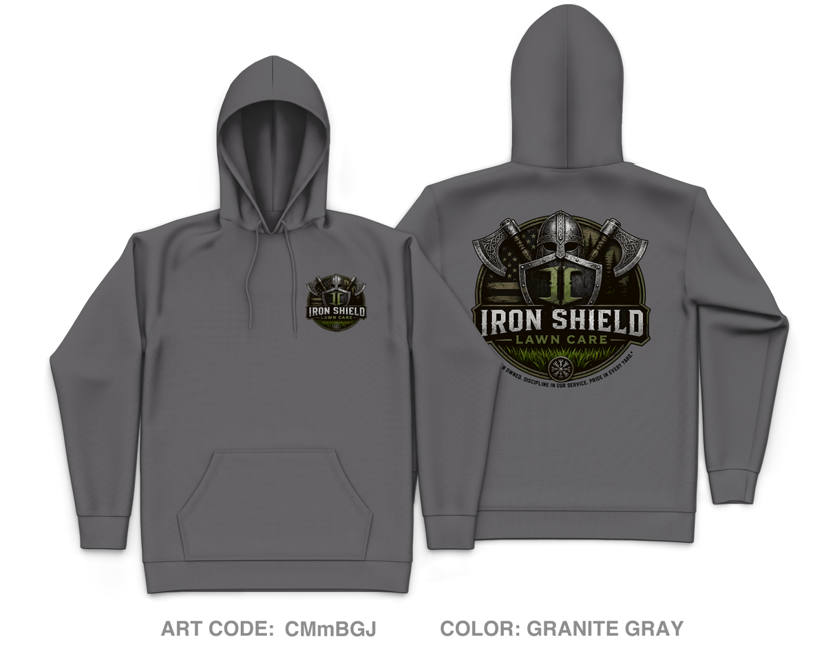 Iron Shield Lawncare Core Men's Hooded Performance Sweatshirt - CMmBGJ