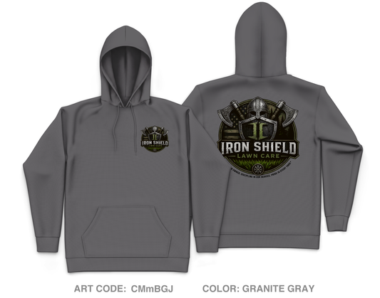 Iron Shield Lawncare Core Men's Hooded Performance Sweatshirt - CMmBGJ