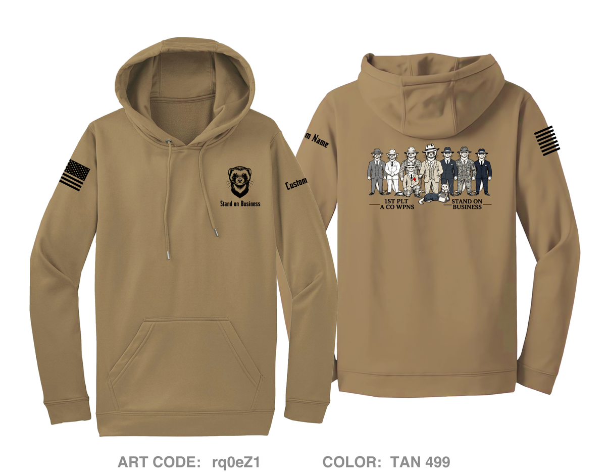 CUSTOM A Co 1st Plt Wpns Hi-Tech Performance Hoodie - rq0eZ1