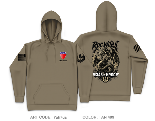 348TH HROC Core Men's Hooded Performance Sweatshirt - Yah7us