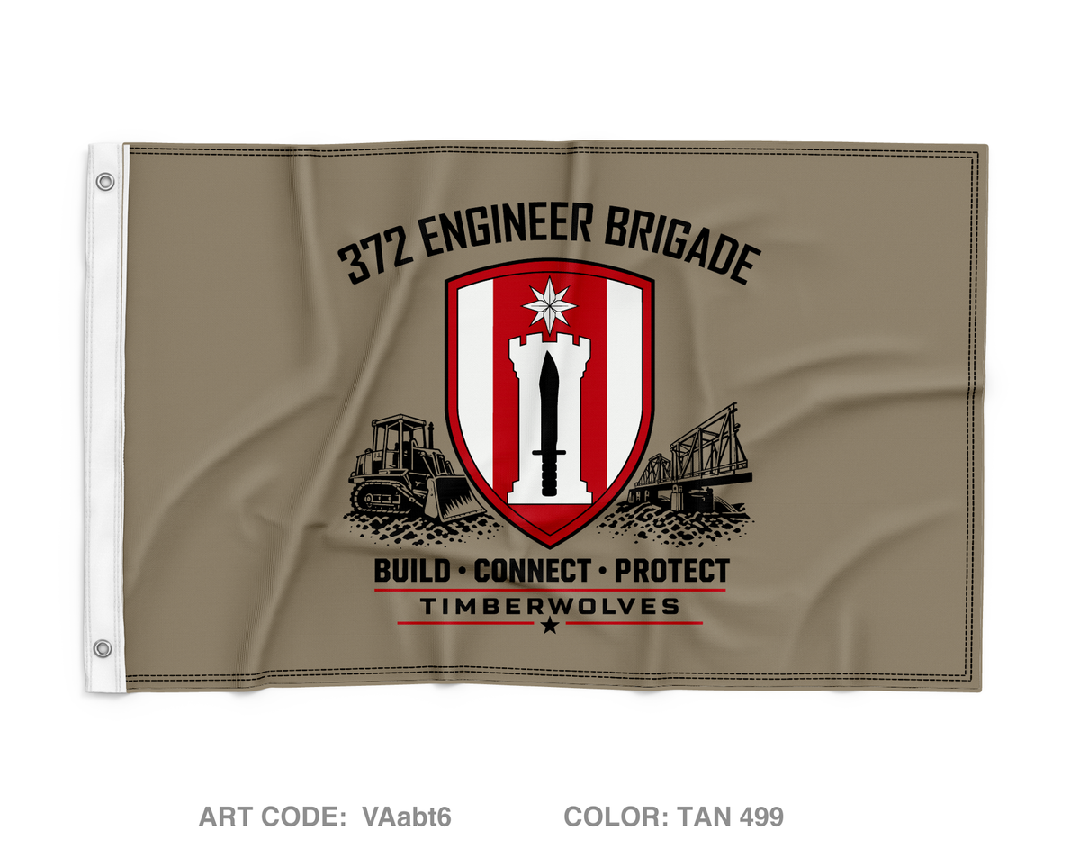 372nd EN BDE Wall Flag - VAabt6
