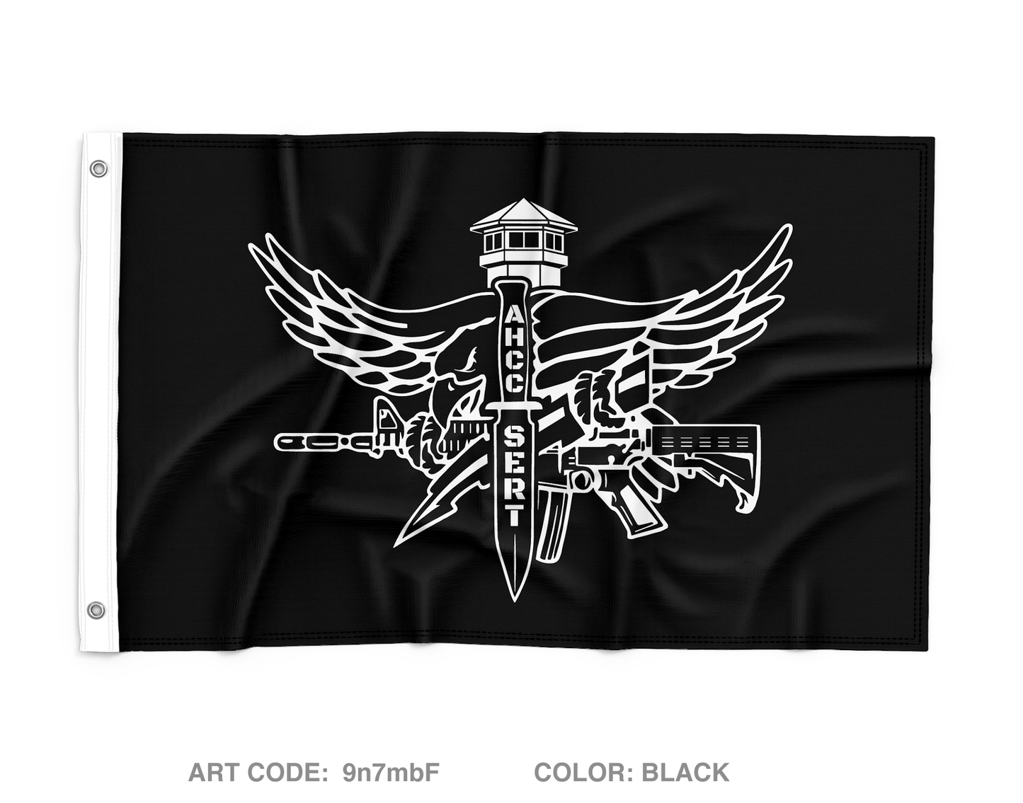 WA Department of Corrections AHCC SERT Wall Flag - 9n7mbF