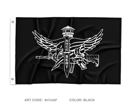 WA Department of Corrections AHCC SERT Wall Flag - 9n7mbF