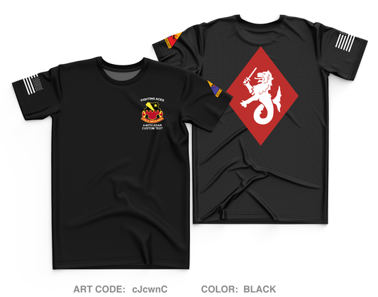 CUSTOM HHB, 4-60th ADAR Core Men's SS Performance Tee - cJcwnC