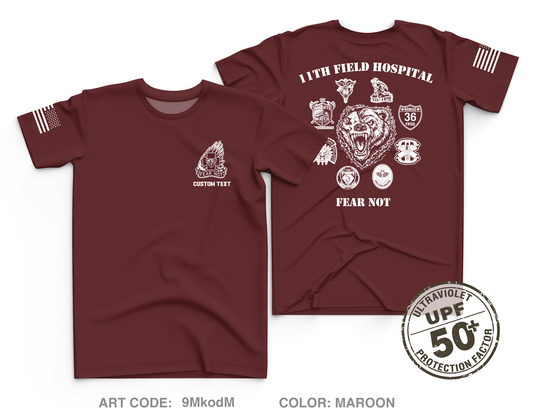 CUSTOM 11th Field Hospital Core Men's UPF 50+ Performance SS Tee - 9MkodM