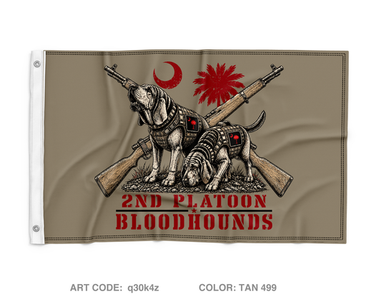 A Co 1-118th 2nd Platoon Wall Flag - q30k4z