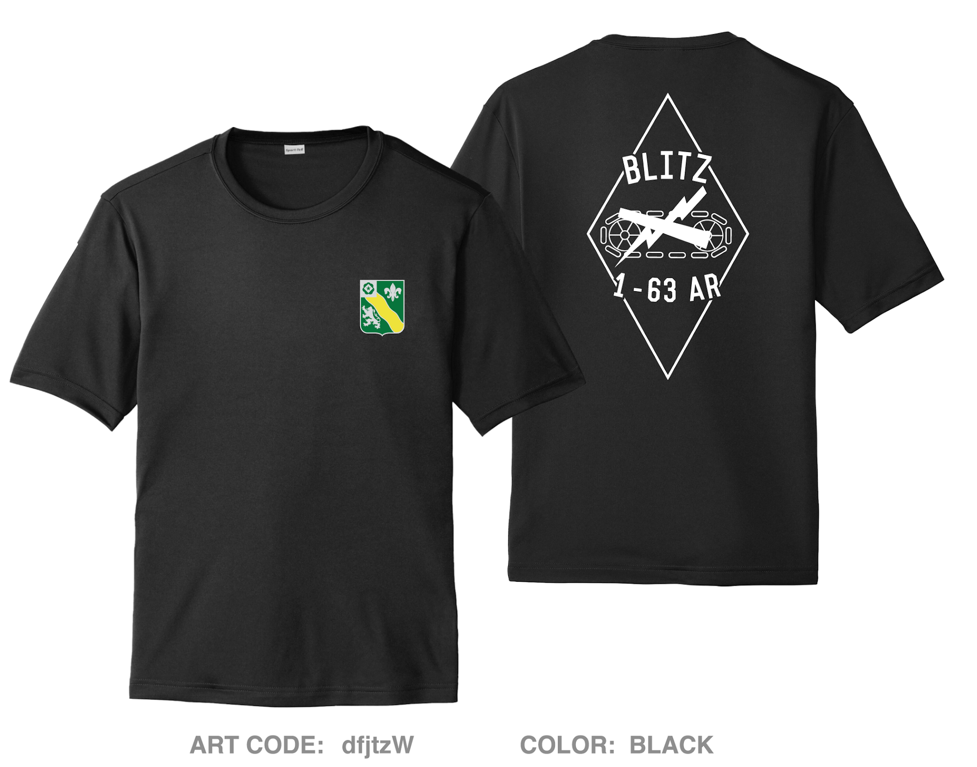 Blitz Company, 1-63 AR Hi-Tech Performance SS Tee - dfjtzW