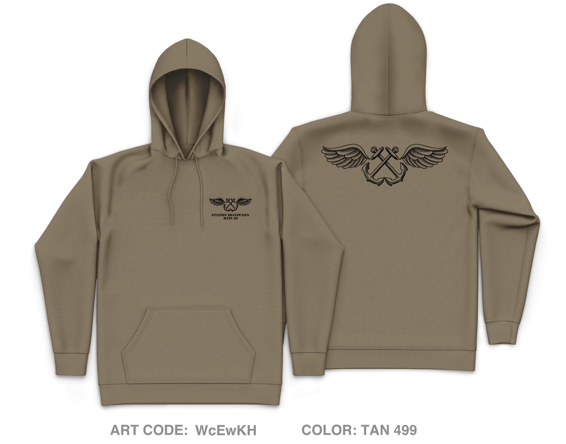 Aviation Boatswains Mate AB Core Men's Hooded Performance Sweatshirt - WcEwKH