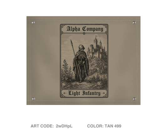 Alpha Company 1-110th Infantry Banner Flag - 2wDHpL